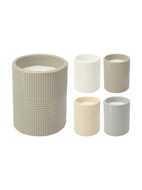 Διακοσμητικό Κερί σε Βάζο 7x8εκ. (Διάφορα Χρώματα)